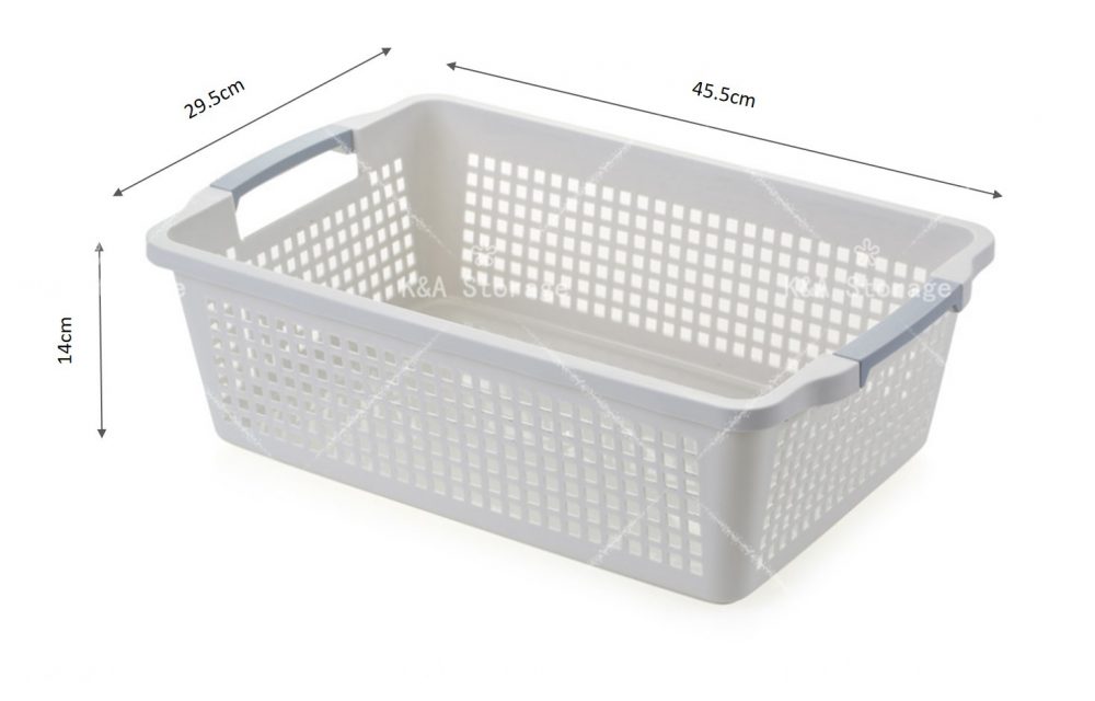 Handy Baskets White Large Rectangular 6075 (Minimum order quantity:12 ...